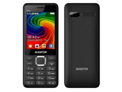 Mobilní telefon Aligator D940 / Dual SIM / 2,8" / černá / ROZBALENO