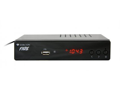 Set-top box Zircon FIRE / DVB-T2 / USB / HDMI / černá / ZÁNOVNÍ