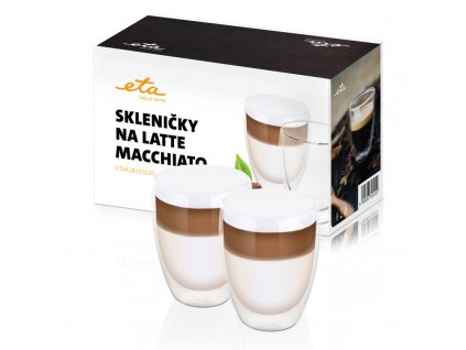 Skleničky na latte macchiato ETA 4181 91020 / 2 x 350 ml / borosilikátové sklo