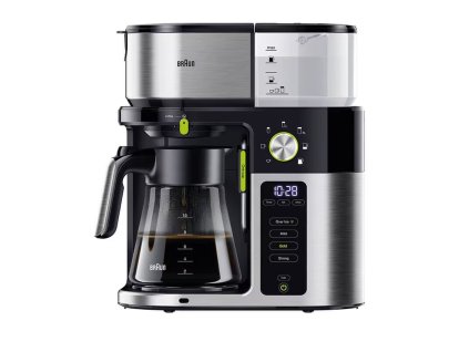Kávovar na překapávanou kávu Braun KF 9050 BK MultiServe / 1750 W / nerezová ocel / černá / ZÁNOVNÍ