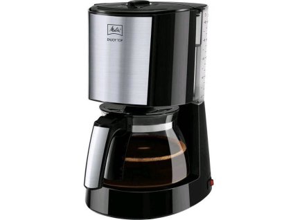 Kávovar na překapávanou kávu Melitta 1017-04 EnjoyTop / ukazatel hladiny vody / 1000 W / 1,25 l / 10 šálků / černá/nerez / ZÁNOVNÍ