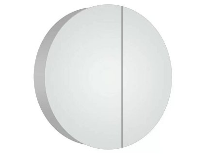 Zrcadlová skřínka s LED osvětlením DSK Bright  / Ø 60 cm / hliník / stříbrná