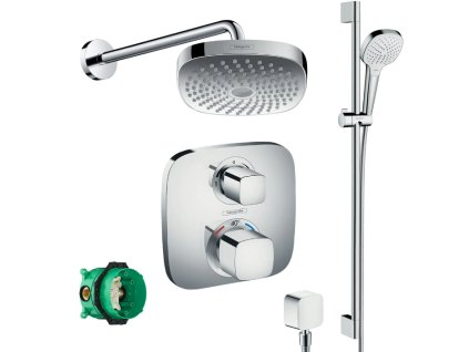 Hansgrohe Soft Cube thermostatic shower Valve With shower head and Slide Rail 88101000 (1)