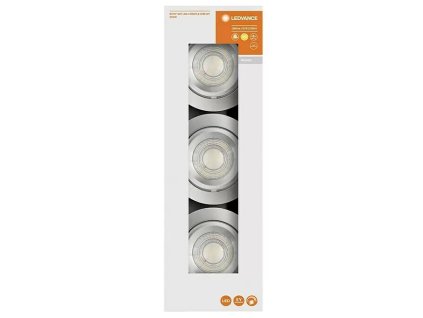 Sada 3 bodových LED svítidel Ledvance Simple Dim / 5 W / teplá bílá / hliník/plast