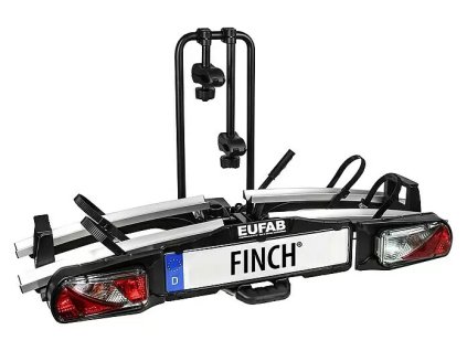 Nosič 2 jízdních kol Eufab Finch / skládací / nosnost 60 kg / 13-pólová zástrčka / černá