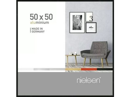 Rám na obraz Nielsen Pixel / 50 x 50 cm / hliník / sklo / černá
