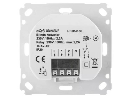 Řídicí jednotka ovládání žaluzií Homematic IP HmIP-BBL-2 / 0,2 W / bílá