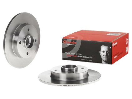 Plný brzdový kotouč Brembo 08.9512.27 / ložisko / 9 mm