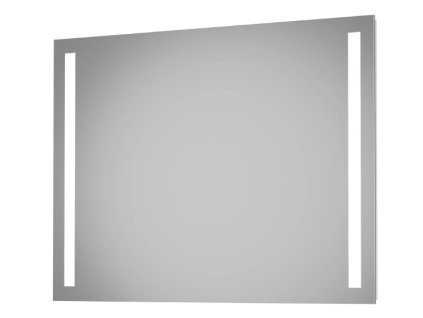 Nástěnné zrcadlo s LED osvětlením DSK Talos Light / 100 x 70 cm / hliník / neutrální bílá
