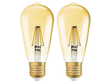 Sada 2 LED žárovek Osram LED Vintage Edition 1906 / 6,5 W / E27 / ST64 / teplá bílá / POŠKOZENÝ OBAL