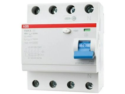 Proudový chránič ABB System pro M RCCB F 204 / 4pólový / 40 A / šedá (iris-variant-id ivi0)