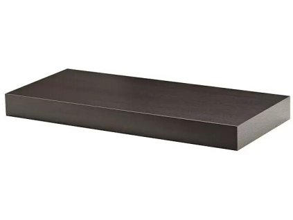 Nástěnná police Dolle Big Boy / 44,5 x 25 x 5 cm / nosnost 50 kg / hnědá (iris-variant-id ivi0)