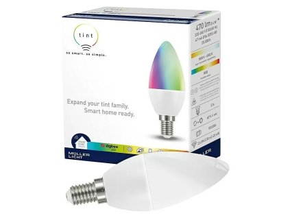 SMART LED žárovka E14 Müller-Licht Tint / 6 W / 470 lm / multicolor (iris-variant-id ivi0)
