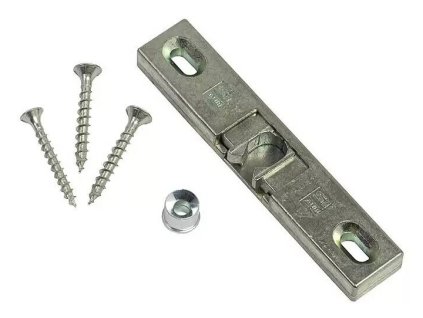 Západka balkonových dveří / hloubka dveří 70 a 90 mm / kov / stříbrná (iris-variant-id ivi1)