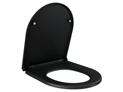 WC sedátko RAK Ceramics Feeling s měkkým zavíráním / duroplast / černá matná (iris-variant-id ivi0)