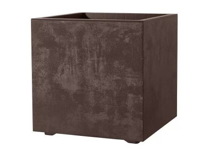 Samozavlažovací květináč Deroma Millennium Planter / 39 x 39 x 39 cm / plast / hnědá (iris-variant-id ivi0)
