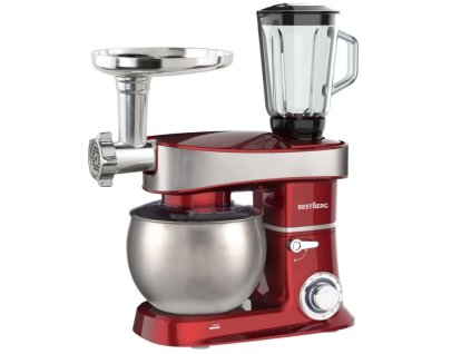 Multifunkční kuchyňský robot BestBerg BBR-2000R / 2000 W / 6 l / 6 rychlostí / červená