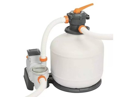 Pískový filtrační systém Bestway Flowclear s časovačem / 500 W / bílá