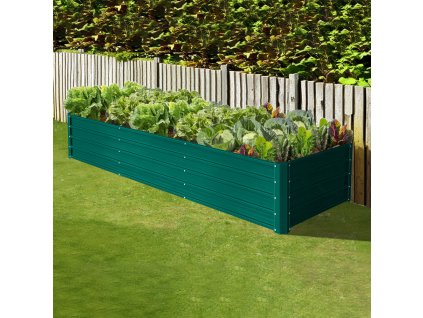 Vyvýšený zahradní záhon BestBerg VZ-1000Z / 1000 l / 240 x 90 x 47 cm / zelená