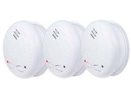 Detektor kouře Alecto SA-33 / 3 kusy / Ø 12,8 cm / 85 dB / bílá