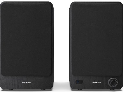 Aktivní reproduktory Sharp CP-SS30BK / 60 W (2× 30 W) / dálkové ovládání / černá