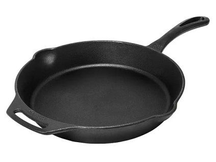 Litinová pánev Petromax / 30 x 4,5 cm / 2,5 l / černá