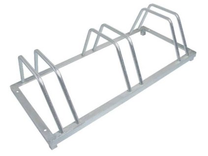 Stojan na 3 jízdní kola / ocel / šedá