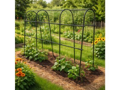 Tunelový oblouk pro popínavé rostliny BestBerg BBCS-1007 / 180 x 120 cm/ zelená