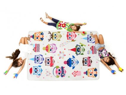 9762 plysovy koberec soft owl winter 140 x 200 cm