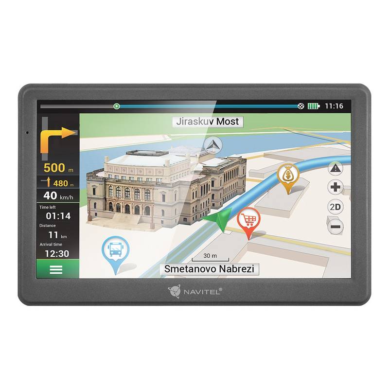 Navigační systém GPS Navitel E700 (C2047024) / 7" (17,78 cm) dotykový displej / mapy 47 zemí / 800 x 480 px / černá