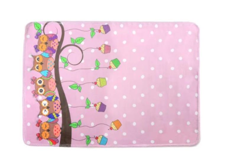 Koberec LOVELY-KIDS 200 x 300 cm - OWL PINK