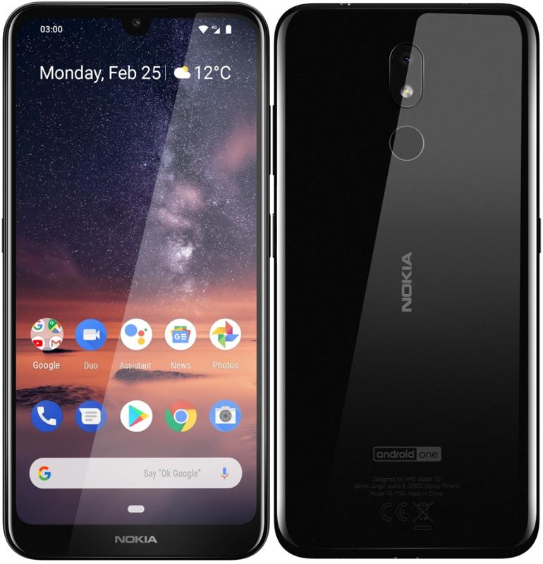 Mobilní telefon Nokia 3.2 / 6,26" (15,9 cm) / 1520 × 720 px / 32 GB/3 GB / černá / ROZBALENO