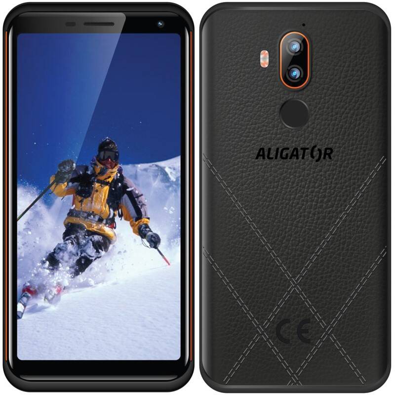 Mobilní telefon Aligator RX800 eXtremo (ARX800BO) / 64 GB / černá / oranžová / ROZBALENO