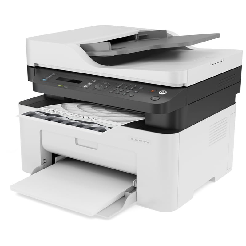 Tiskárna HP Laser MFP 137fnw / bílá / černá
