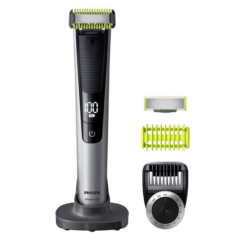 Zastřihovač vousů Philips OneBlade Pro QP6620/20 Face + Body / aku (Li-Ion) / 0,4 - 10 mm / černá / POŠKOZENÝ OBAL