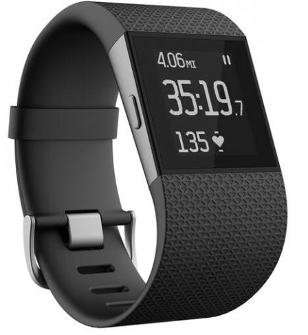 Fitness náramek Fitbit Surge (Large) (FB501BKL-EU) / černá / ROZBALENO