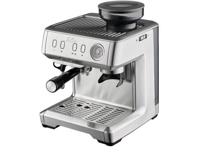 Pákový kávovar s vestavěným mlýnkem na kávu Solis Grind & Infuse Compact / nerez / ZÁNOVNÍ