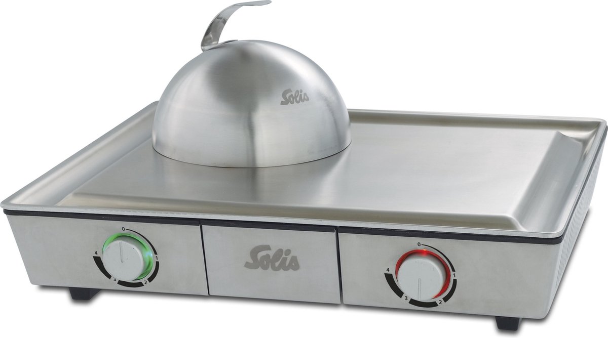 Elektrický gril Solis Teppanyaki 979.28 (97928) / 2000 W / regulace teploty / nerez / ZÁNOVNÍ