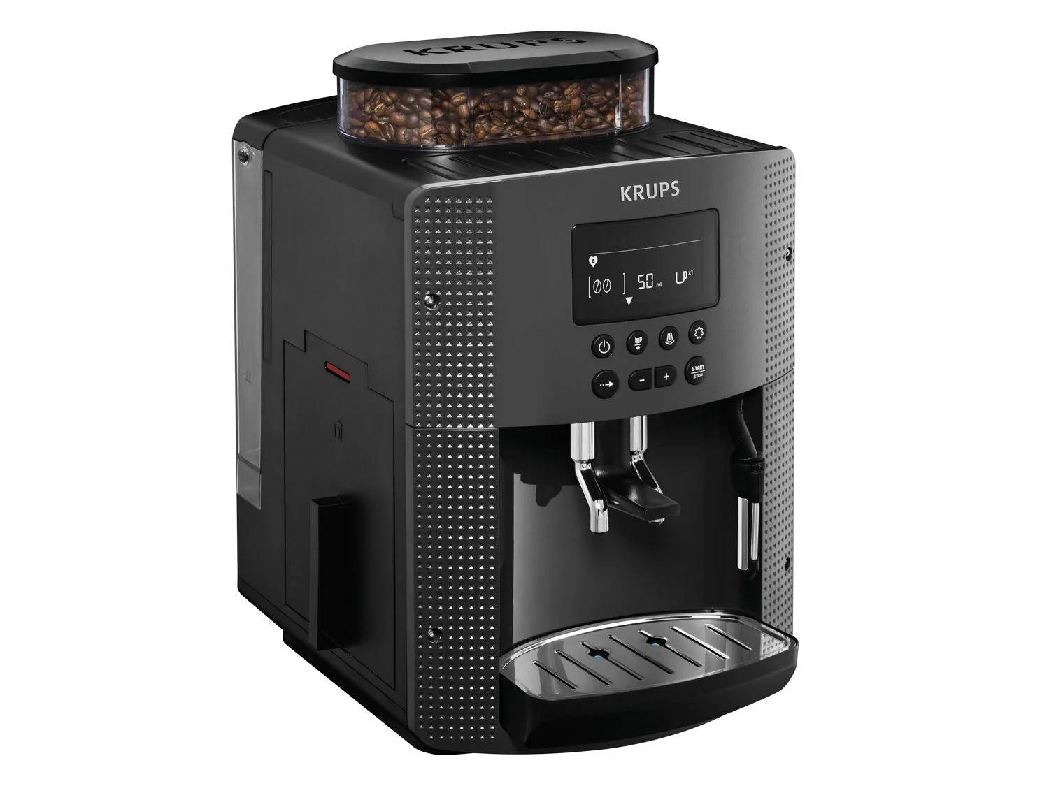 Kávovar na espresso Krups EA 815B 1,8 l / šedá / ZÁNOVNÍ
