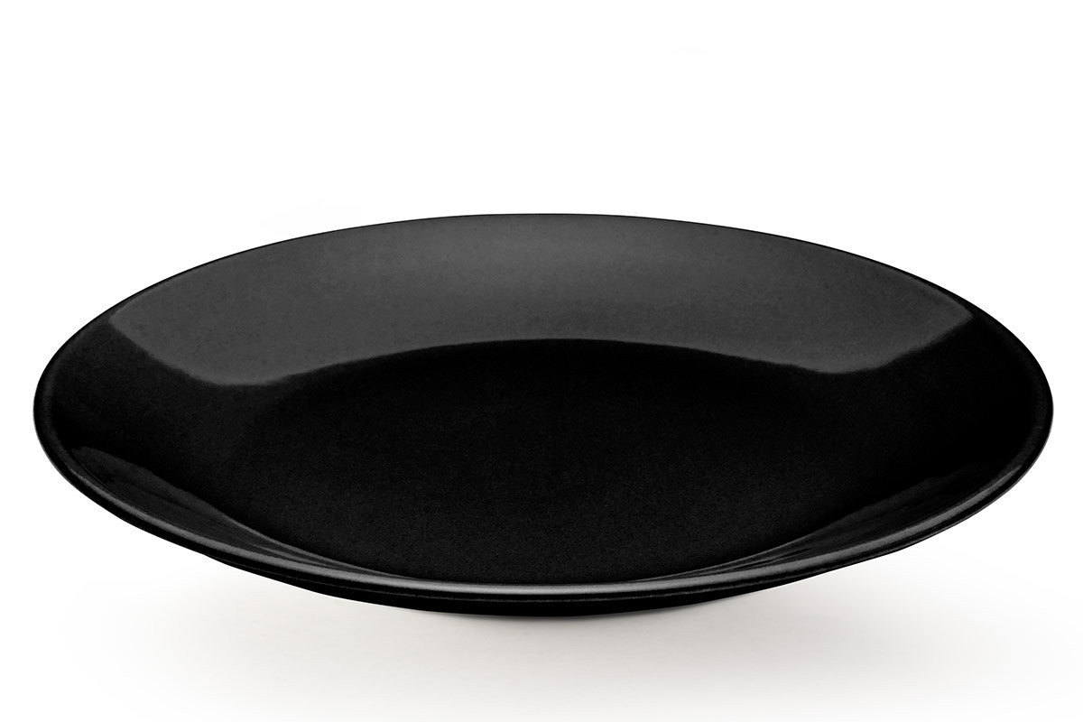 LUPINE Mělký talíř / pr. 26 cm / černá