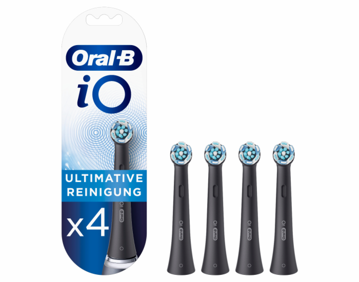 Náhradní hlavice Oral-B iO Ultimate cleaning / 4 ks / černá / ROZBALENO