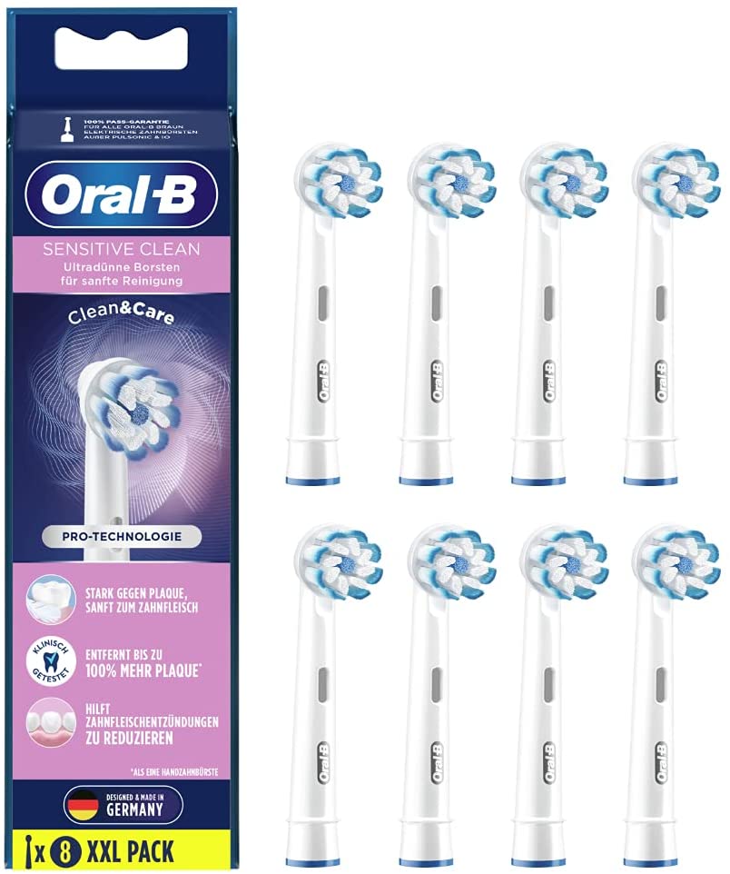 Hlavice elektrických zubních kartáčků Oral-B Sensitive Clean, 8 ks