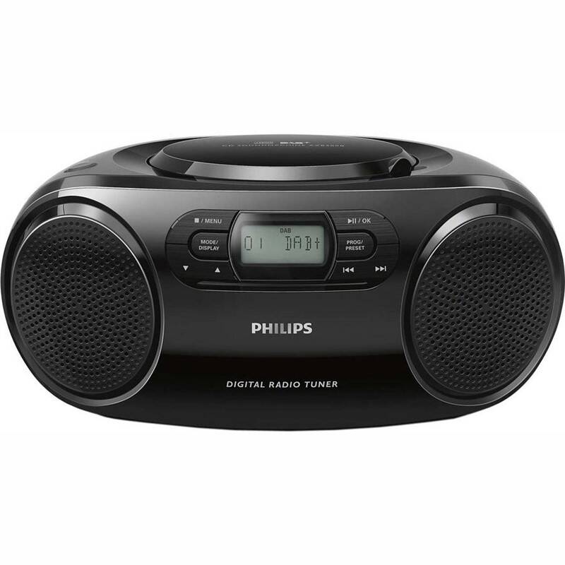 Radiopřijímač DAB+/CD Philips AZB500 / 2 W / černá / ZÁNOVNÍ