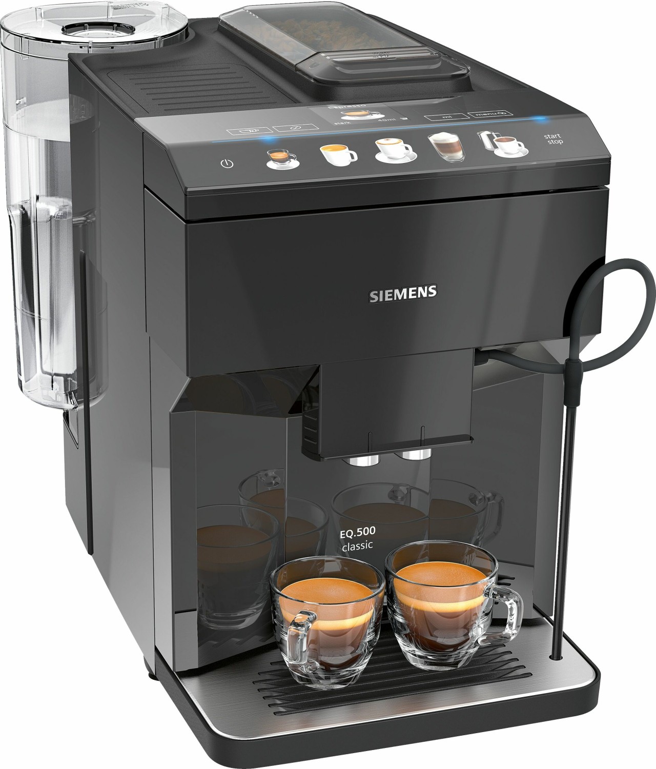 Automatický kávovar espresso Siemens EQ.500 Classic TP501D09 / 1 500 W / 15 bar / 1,7 l / černá / ZÁNOVNÍ