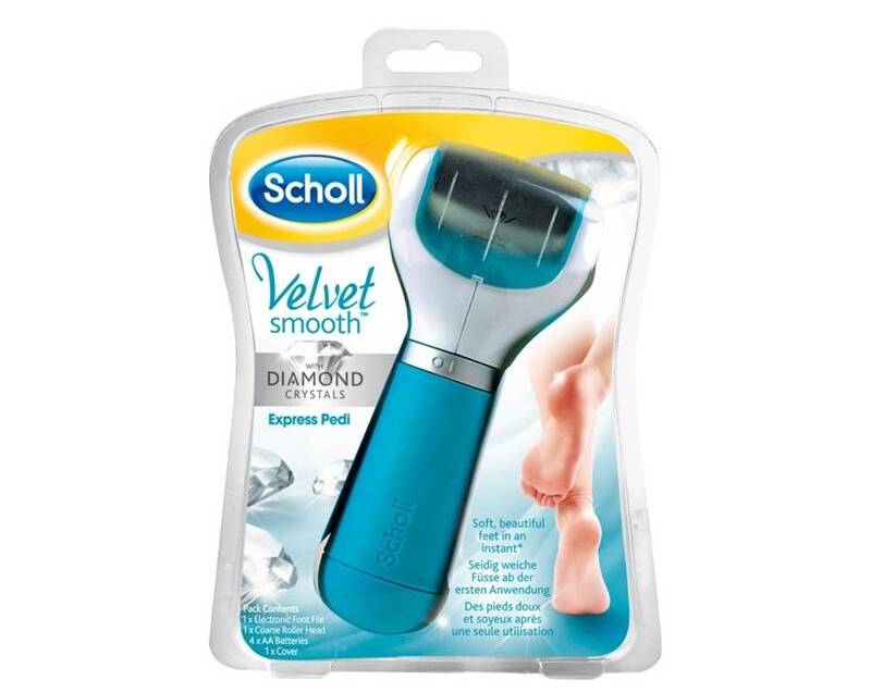 Elektrický pilník na chodidla Scholl Velvet Smooth Marine Minerals / modrá