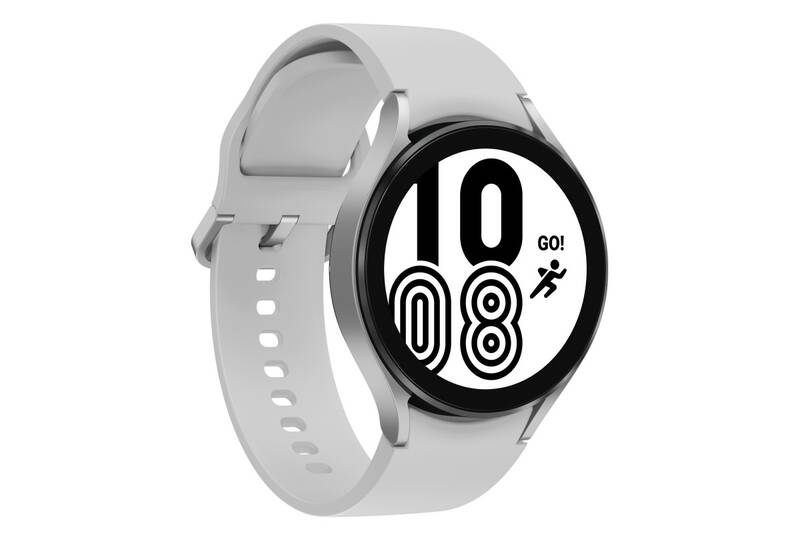 Chytré hodinky Samsung Galaxy Watch4 / 1,4" / 44 mm / NFC / GPS / 1,5 GB / 16 GB (R870NZSA) / stříbrná/stříbrná / ROZBALENO