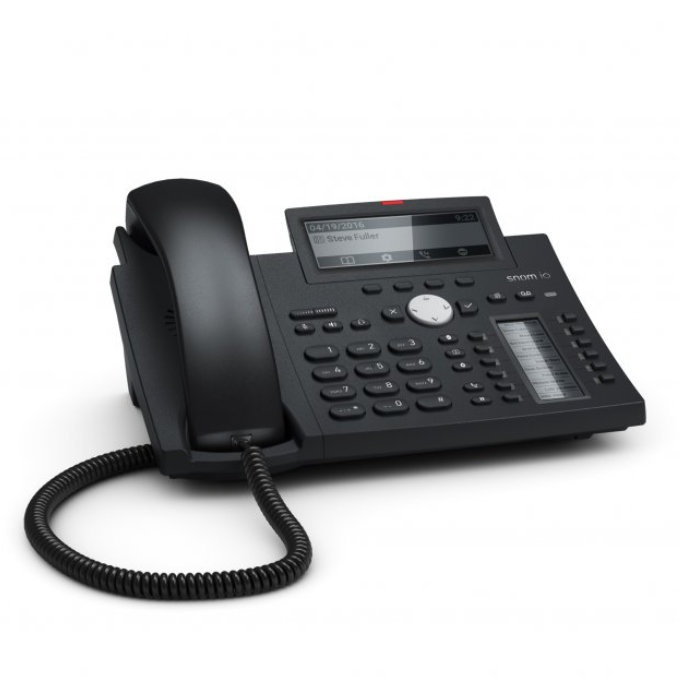 Šňůrový telefon SNOM D345, VoIP handsfree / černá / ROZBALENO