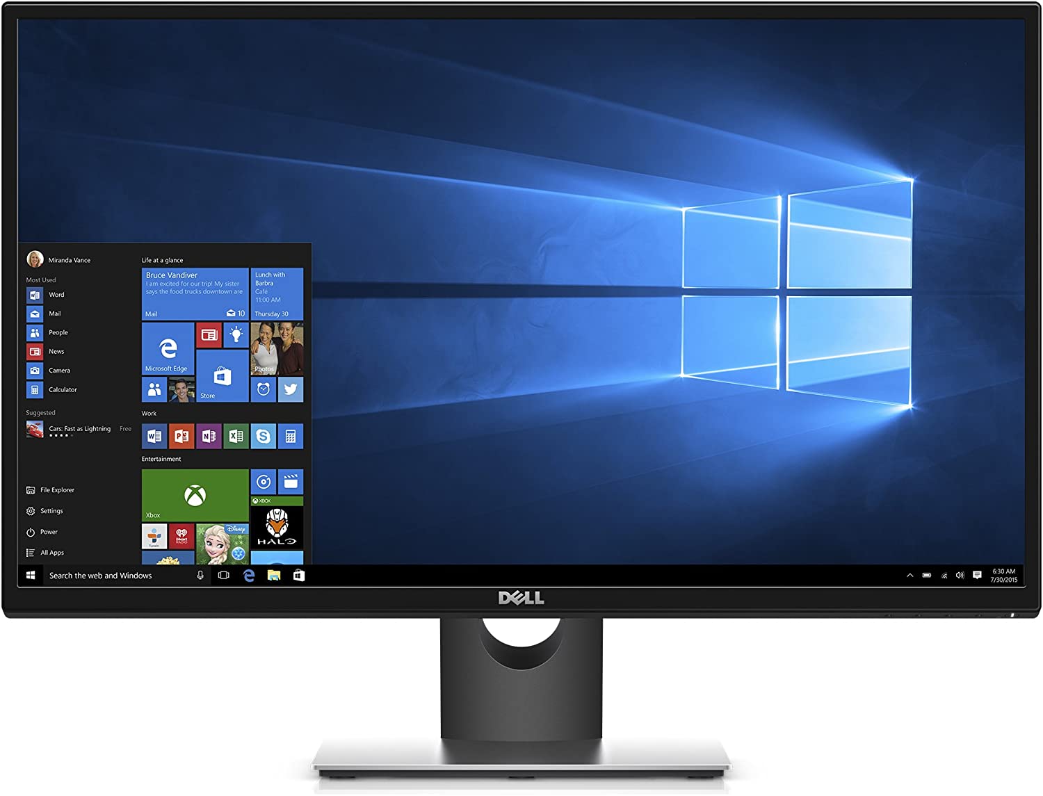 Monitor Dell SE2717H / 27" (68,6 cm) / Full HD 1920 × 1080 px / 300 cd/m² / odezva 6 ms / černá / ZÁNOVNÍ