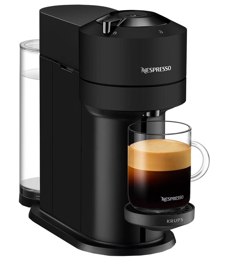 Kapslový kávovar Nespresso Vertuo Krups XN910N10 / 1,1 l / 1340–1600 W / černá / ZÁNOVNÍ
