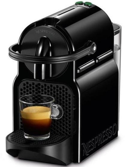 Kapslový kávovar DeLonghi Inissia EN 80.B Nespresso / 1260 W / 0,8 l / černá / ZÁNOVNÍ